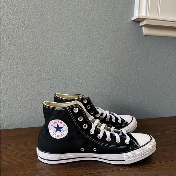 Converse All Star Black and White High-Tops - Picture 1 of 5